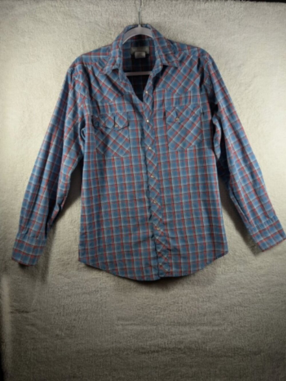 Wrangler Mens Western plaid Wrancher shirt Medium